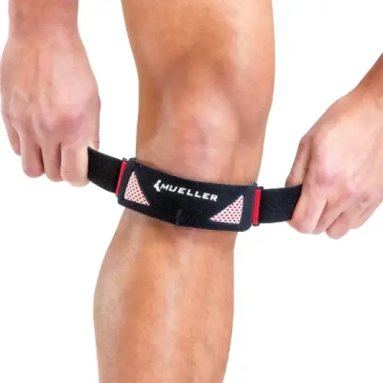 Mueller Sports Medicine Advanced Patella Strap - Black/Red image {2}