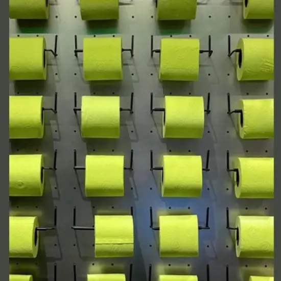 Roll-Lux Premium Soft 3-Ply 140-Sheet Lime Green Toilet Paper Rolls image {2}