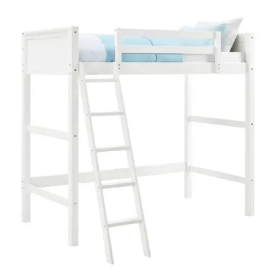 Twin Houston Kids' Wooden Loft Bed with Ladder - Room & Joy image {11}