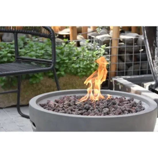 Nantucket 27" Natural Gas Fire Pit Outdoor Backyard Patio Heater - Elementi image {3}