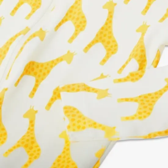 Primary Baby Organic Animal Friends Zip Footie image {1}