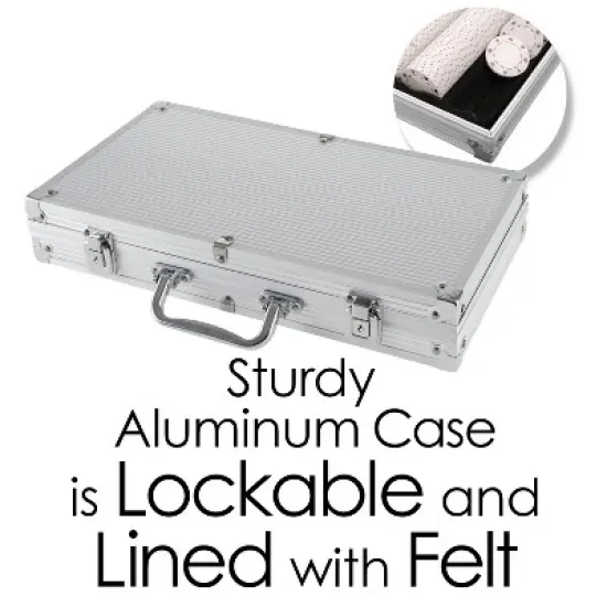 Trademark Poker Recreational Poker Set 300 Chips & Case image {4}