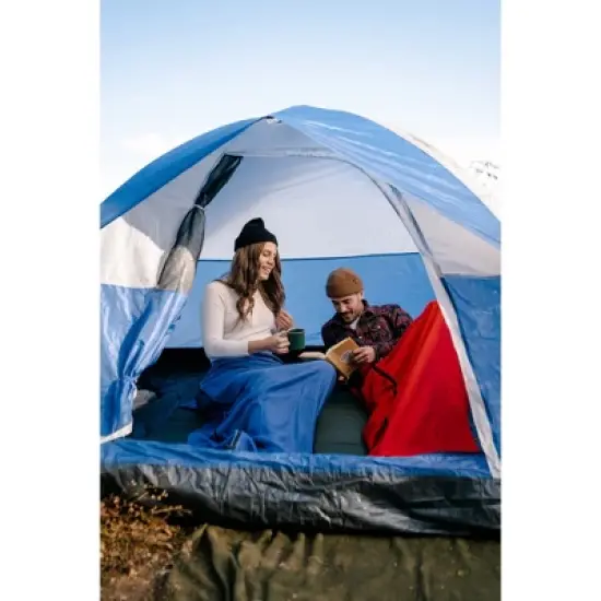 Stansport Rectangular Fleece Sleeping Bag Red image {7}
