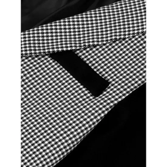 Lars Amadeus Men's Plaid Pattern Button Down Slim Fit Casual Jacket Blazer image {4}