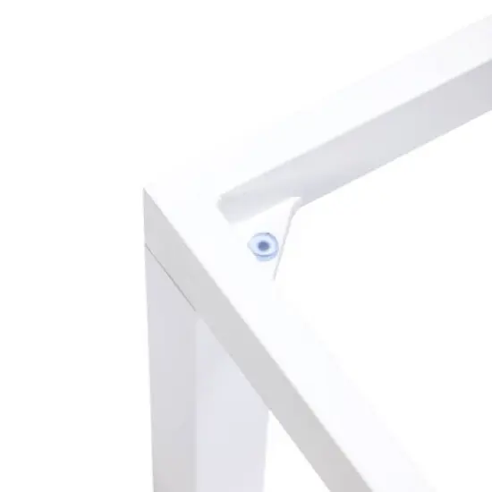 LeisureMod Marlin Patio Sling Chaise Lounge Chair in White Aluminum, Weather-Resistant Adjustable Recliner for Poolside, Deck, Balcony, or Garden Use image {10}