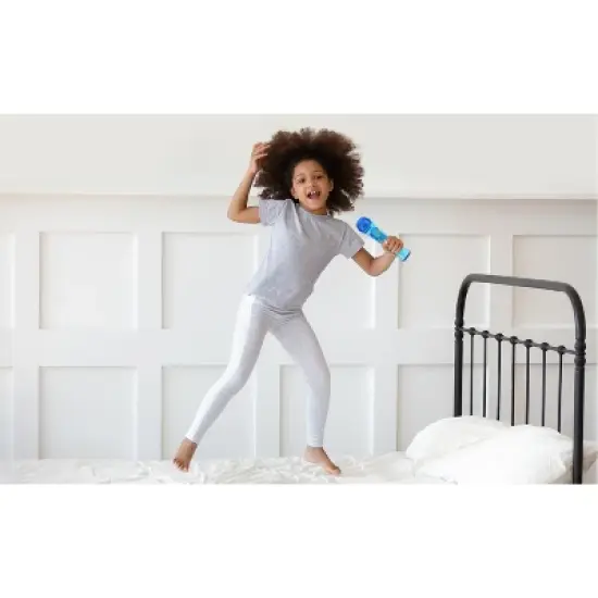 eKids Baby Shark Toy Microphone for Kids - Blue (KD-070BS.EMv9) image {3}