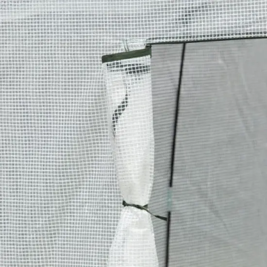 Outsunny 7' x 7' x 6' Portable Walk-in Greenhouse, Pop-up Setup, Outdoor Garden Canopy Hot House, Zipper Door image {6}