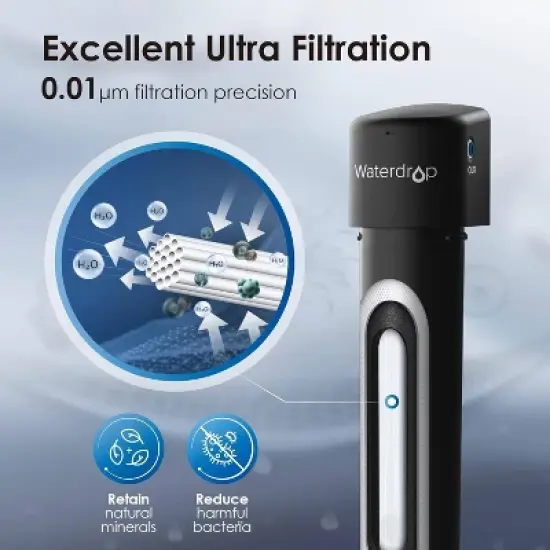 Waterdrop 17UB-UF Ultra Filtration Under Sink Water Filter System with Extra 1 RF17-UF Filter image {2}