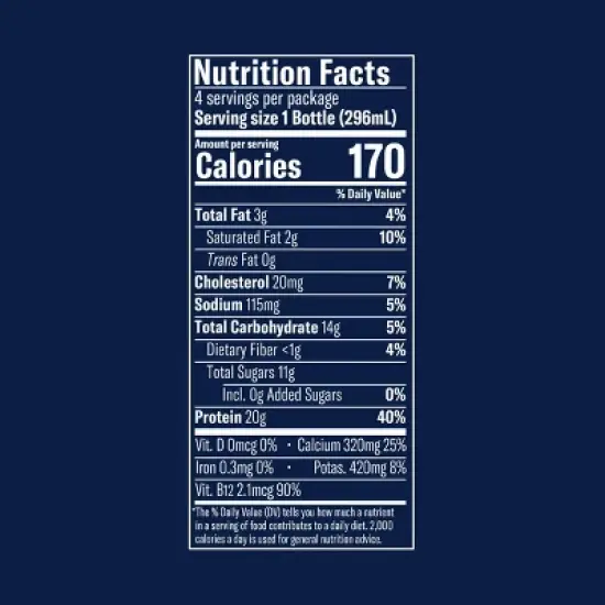 Chobani 20g Protein Greek Yogurt Drink Strawberry Cream - 40 fl oz/4ct Bottles image {7}