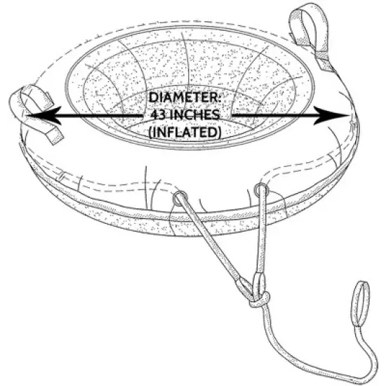 Bradley Set of 2 heavy duty tubes for floating the river; Whitewater tube; Rubber inner tube with cover for river floating; river raft image {10}