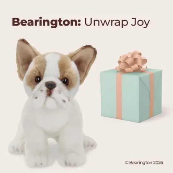 Bearington Frenchie The French Bulldog Stuffed Animal, 13 Inch Frenchie Stuffed Animal, For Ages 3-14 image {3}