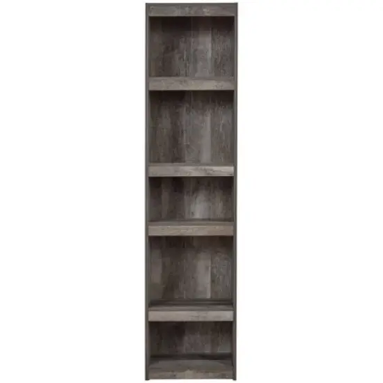 71.97" 5 Tier Wooden Pier with Adjustable Shelves - Benzara image {1}