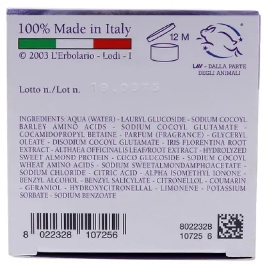 L'Erbolario Iris Shower Gel - Body Wash - 8.4 oz image {5}