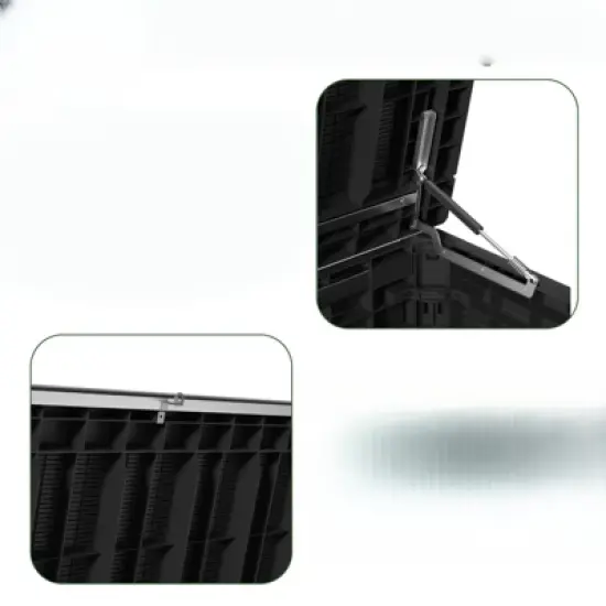 NAYSAYE Deck Box, 260 Gal Outdoor Storage Deck Box, Small Patio Storage Bin for Garden Tools image {3}