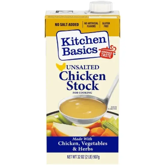 Kitchen Basics Gluten Free Unsalted Chicken Stock - 32oz image {6}