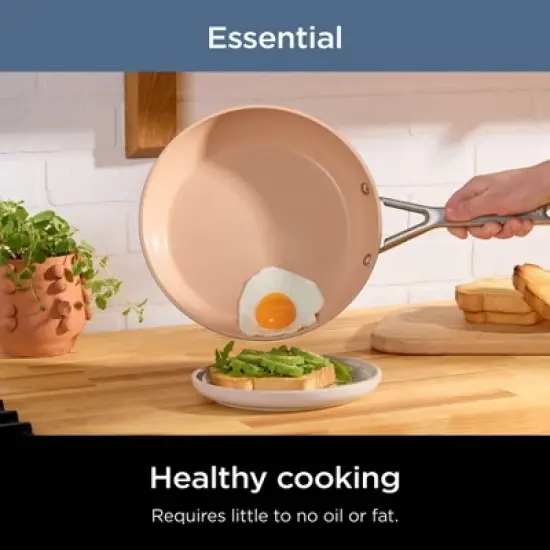 Ninja 12pc Extended Life Essential Ceramic Cookware Set: Hard Anodized Aluminum, Dishwasher-Safe, Induction Compatible image {5}