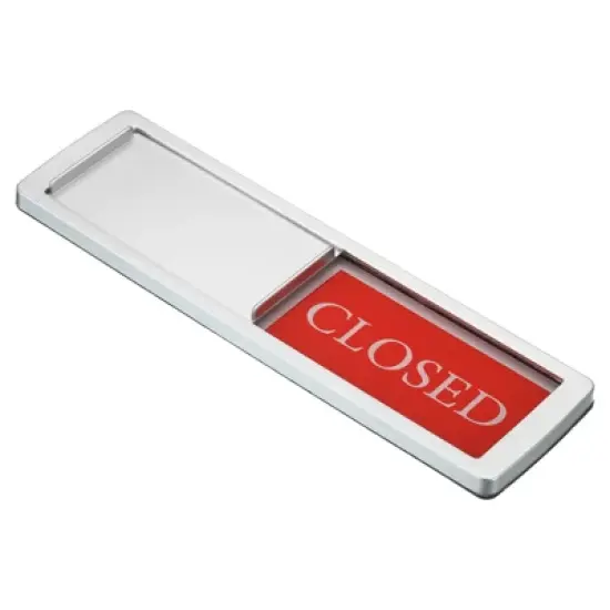 Unique Bargains Acrylic Self-Adhesive Decor Home Business Open Closed Sign image {5}