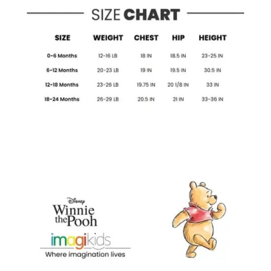 Disney G-Tube Adaptive Baby Bodysuit Mickey Mouse Lion King Winnie the Pooh Pluto Simba Piglet Newborn to Toddler image {6}
