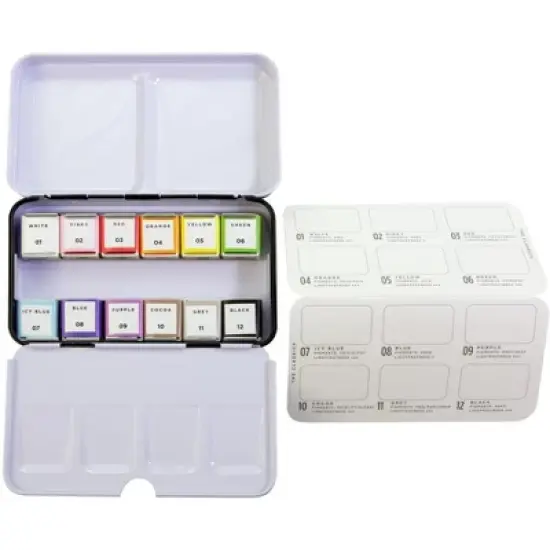 Prima Watercolor Confections Watercolor Pans 12/Pkg-The Classics image {3}
