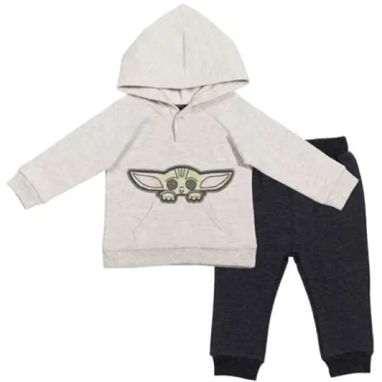 Star Wars The Child Baby Fleece Pullover Hoodie and Pants Outfit Set Newborn to Infant  image {12}