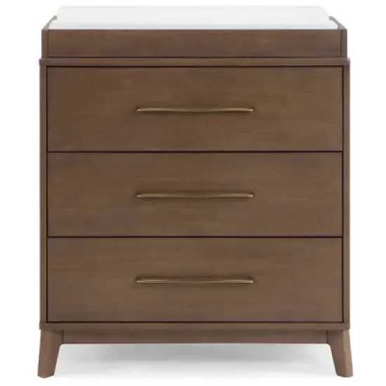 Delta Children Spencer 3 Drawer Dresser with Changing Topper image {10}