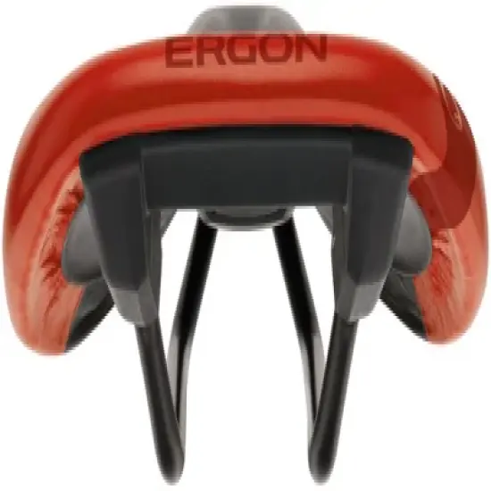 Ergon SM Pro Saddle - Risky Red Rail Material: Titanium Men's Size: S/M image {3}