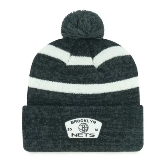 NBA Brooklyn Nets Couliour Knit Beanie with Pom image {2}