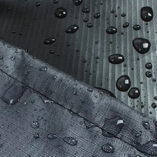 Summerset Shield Gold Club 2-Layer Polyester Fabric Chair Cover - Charcoal Grey image {5}