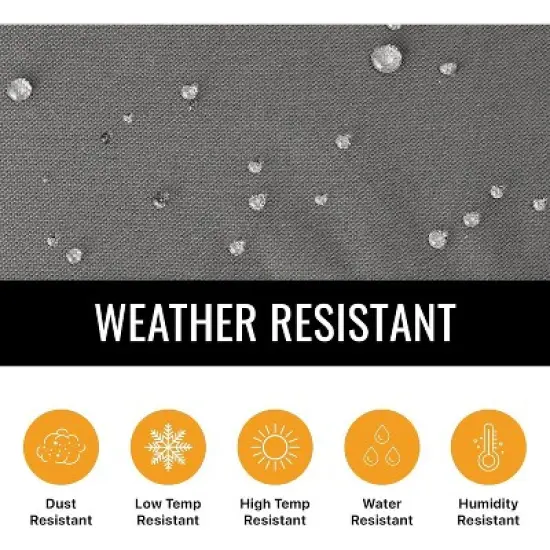 KHOMO GEAR Patio Chair Cover &ndash; Premium Heavy-Duty Outdoor Furniture Cover for All-Weather Protection &ndash; Waterproof, Durable - Grey image {3}