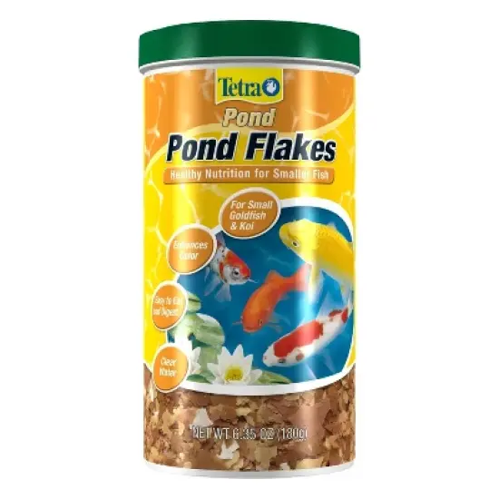 Tetra Pond Flakes Complete Nutrition Fish Flavor Dry Fish Food - 6.35oz image {4}