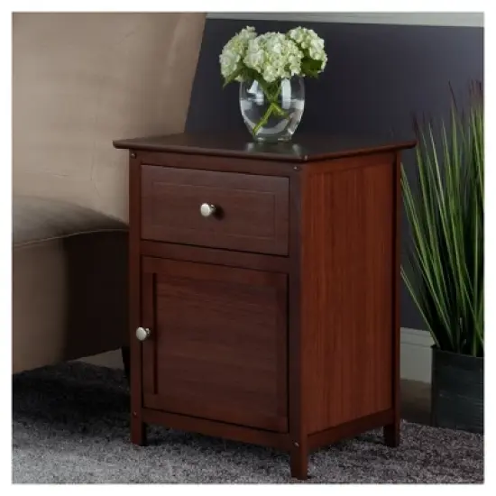Eugene Nightstand Walnut - Winsome image {7}