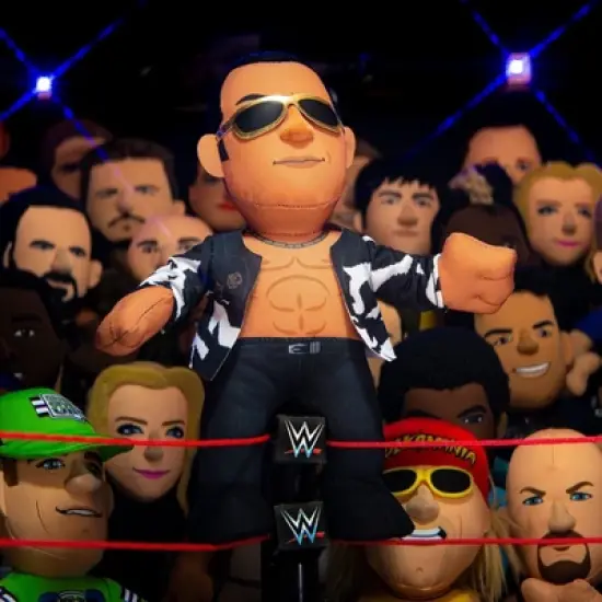 Bleacher Creatures WWE Superstar Old School Rock 10" Plush Figure image {4}