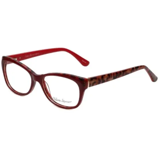 Valerie Spencer VS9290 Designer Reading Glasses in Red/Leopard +0.25 image {6}