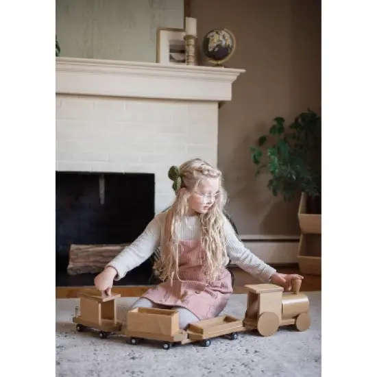 Remley Kids Wooden Toy Freight Train image {2}