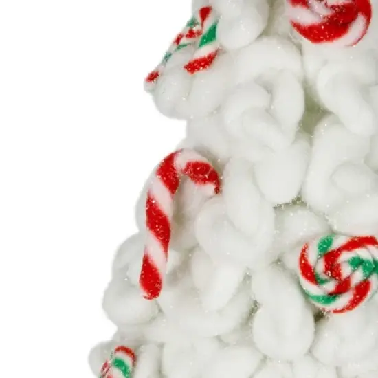 Northlight Plush Tree with Peppermint and Candy Canes Christmas Decoration - 16.5" image {3}