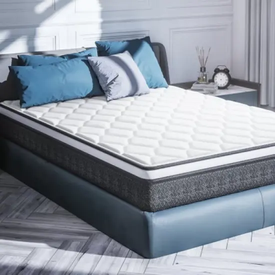 Chic Crate 12 Inch Queen Mattress in a Box &ndash; Gel Memory Foam Hybrid, Cooling, Medium Firm, CertiPUR-US Certified image {7}