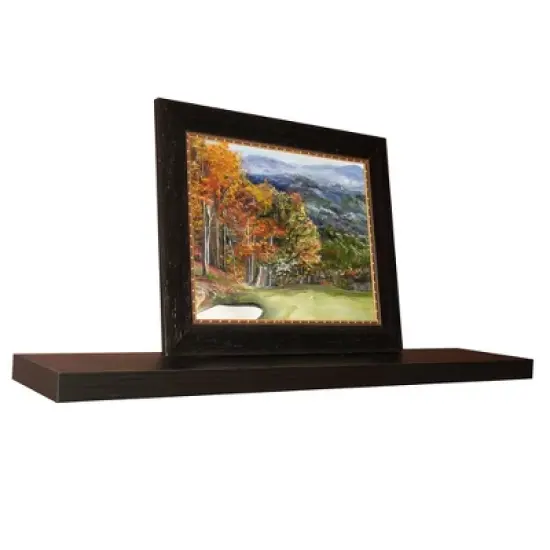 48" Floating Shelf Wall Mounted Hidden Brackets Espresso - Inplace image {1}