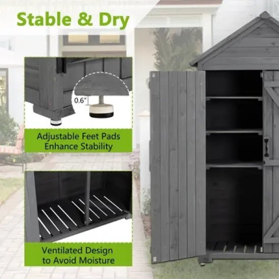 LOVMOR Outdoor Storage Cabinet image {3}