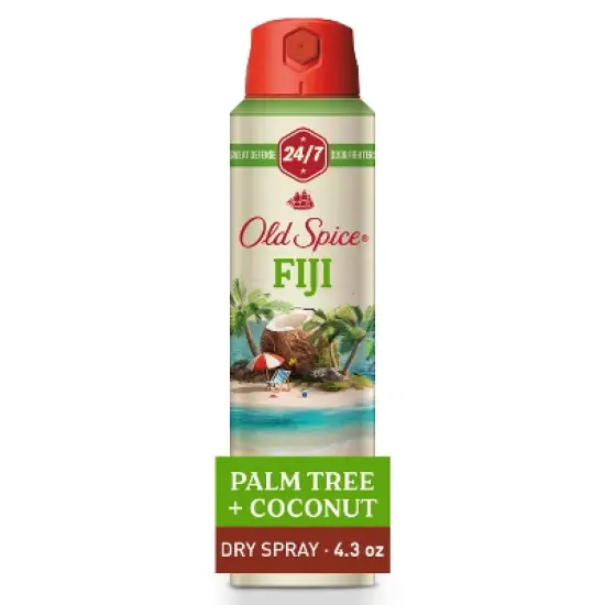 Old Spice Men's Invisible Dry Spray Antiperspirant & Deodorant - Fiji Scent - Fresher Collection - 4.3oz image {11}