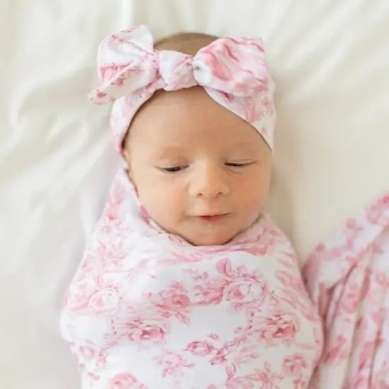 Girls Antoinette Swaddle And Headwrap Set - Posh Peanut image {2}