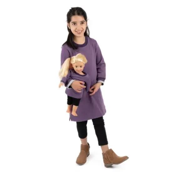 Leveret Girls and Doll Matching Sweatshirt Tunic Dress image {12}