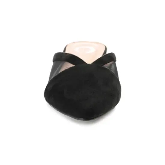 Journee Collection Womens Reeo Slip On Pointed Toe Mules Flats image {5}