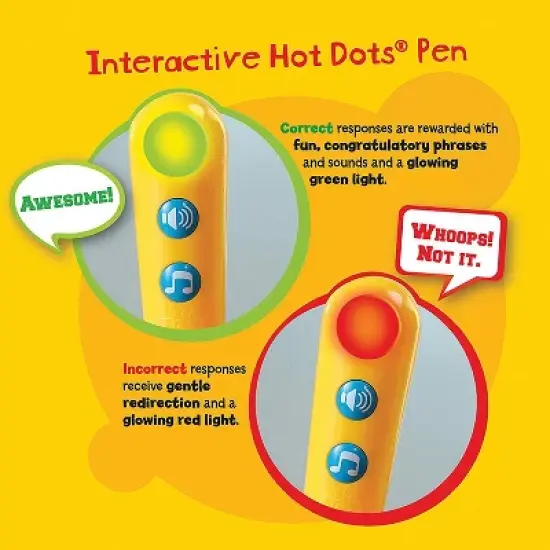 Educational Insights Hot Dots Jr. Let's Master Grade 2 Math Set with Interactive Hot Dots Audio Pen, Ages 7-8 image {3}