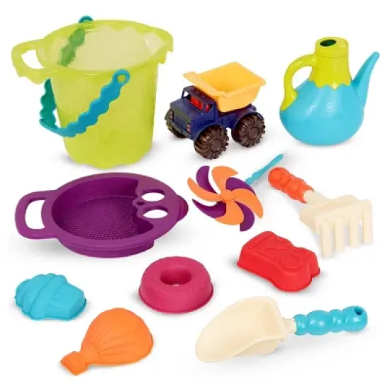 B. toys Beach Playset - B. Ready Beach Bag Lime image {4}