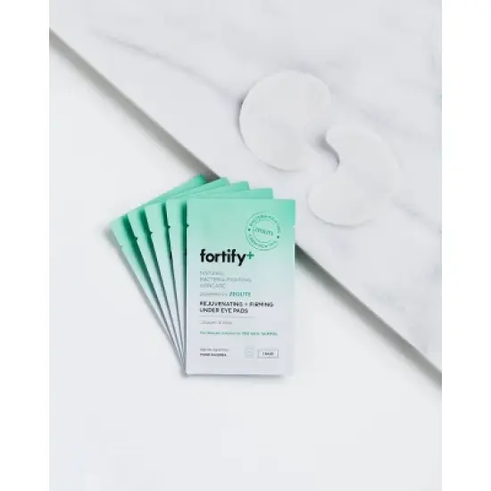 Fortify+ Natural Germ Fighting Skincare Rejuvenating and Firming Under Eye Pads - 5ct/3.7oz image {2}