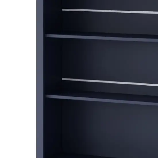 TIRAMISUBEST 83.7" Modern Kitchen Pantry Cabinet with Faux Marble Top, 5 Drawers & Adjustable Shelf - Freestanding Storage Hutch, Blue image {13}