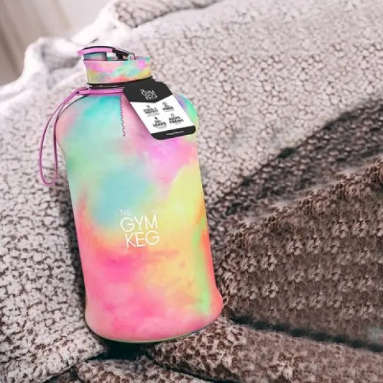 THE GYM KEG 2.2L Reusable Drinking Water Bottle - Multicolored image {2}