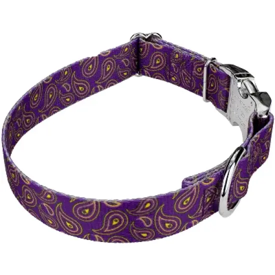 Country Brook Petz Premium Purple Paisley Dog Collar image {2}