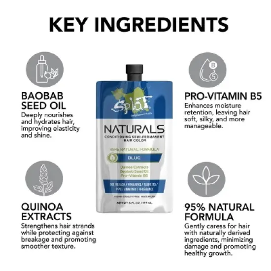 Splat Naturals Conditioning Semi-Permanent Hair Color - 6 fl oz image {2}