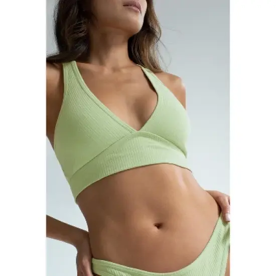 Smart & Sexy Women's Cloud Cotton Comfort Collection Ribbed Bralette image {1}